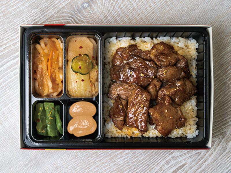 牛切落し弁当（和風・にんにく味抜き）
