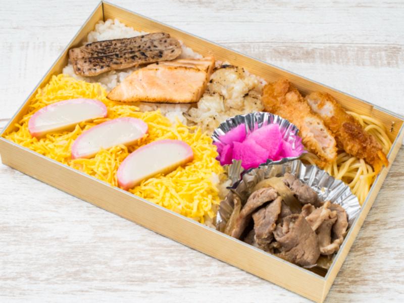 炙り魚としょうが焼き弁当