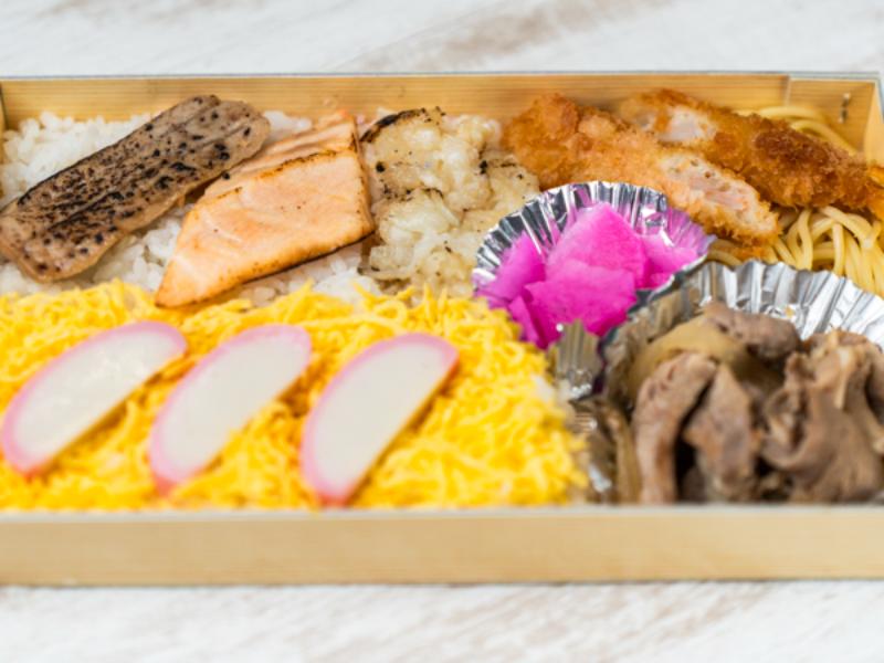 炙り魚としょうが焼き弁当