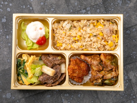 【お茶付き】回鍋肉と牛オイスター炒め弁当