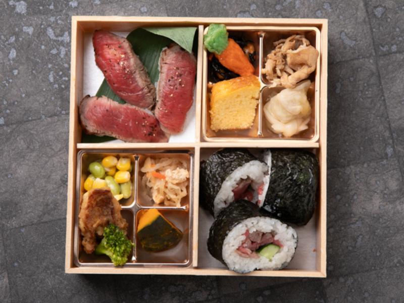 菖蒲（あやめ）〜肉寿司と牛ステーキ巻き〜