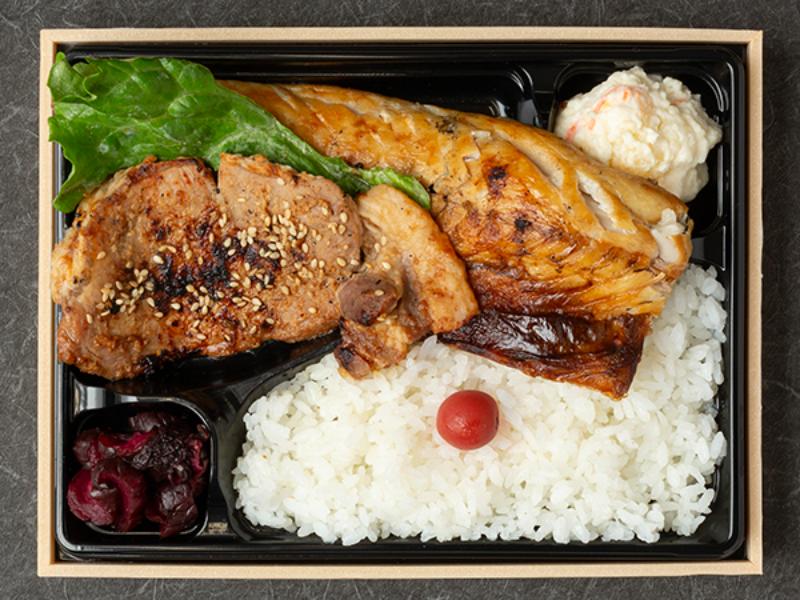 鯖炭火焼きと豚みそ炭火焼き弁当