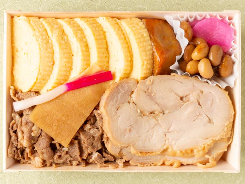 小江戸 鶏照り焼き 牛しぐれ弁当