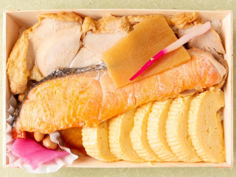 小江戸 鶏照り焼き ふっくら焼き鮭弁当
