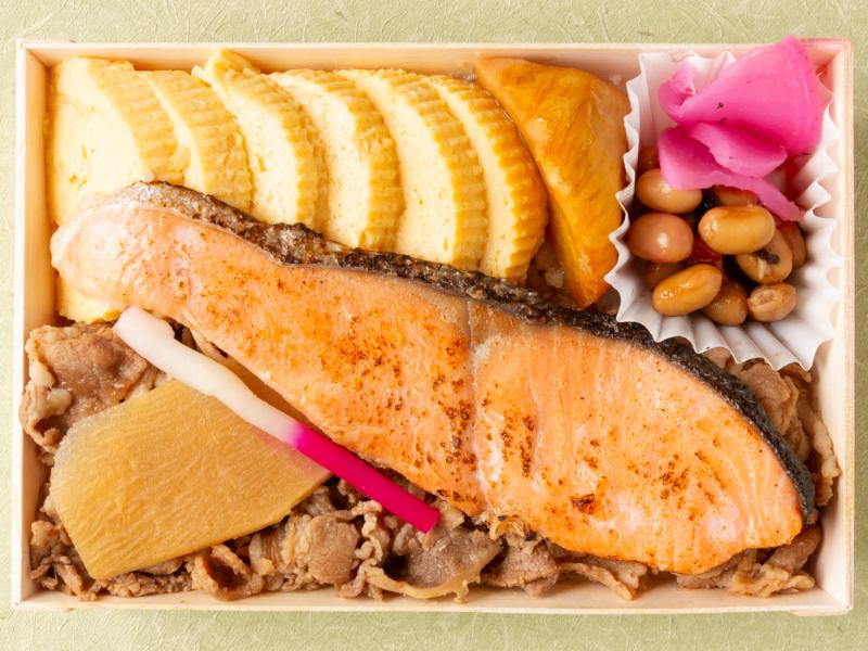 小江戸 牛しぐれ ふっくら焼き鮭弁当