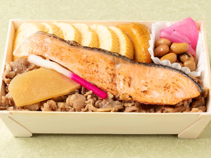 小江戸 牛しぐれ ふっくら焼き鮭弁当