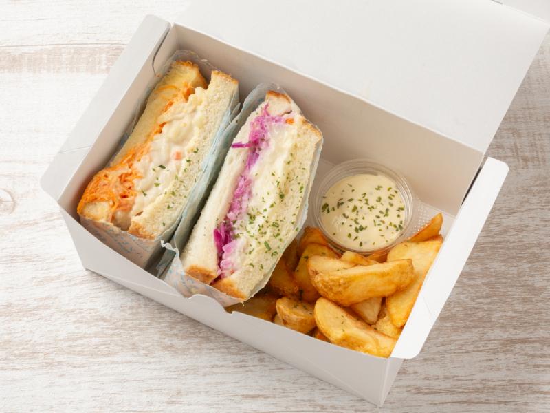【2種のクラフトサンド】ツナマカロニとごろっとポテトサラダのサンドボックス