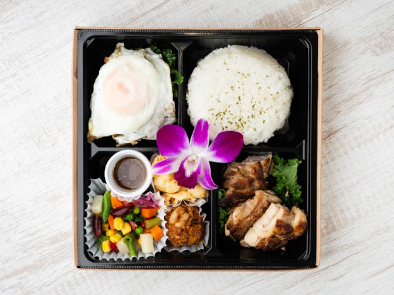 本郷OGO 自家製ジューシーハンバーグとBBQチキンソテー弁当