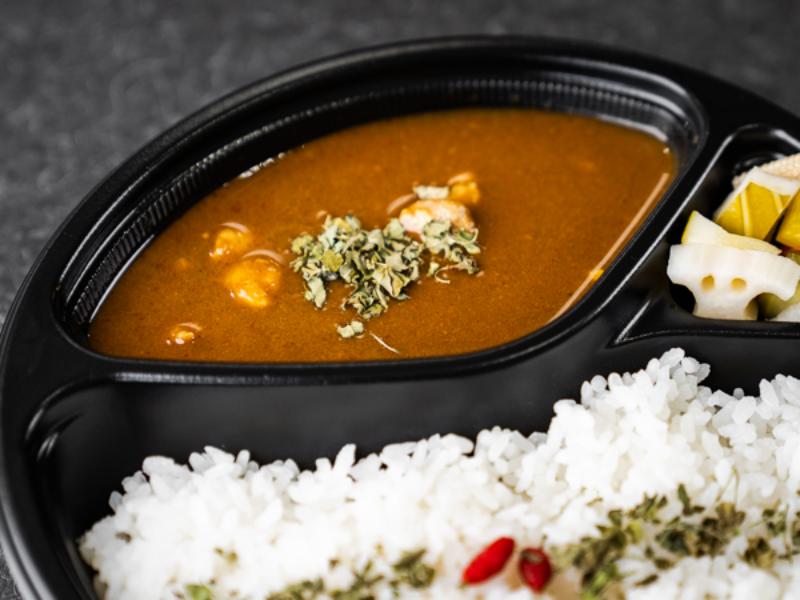 薬膳スープで作ったチキンカレー