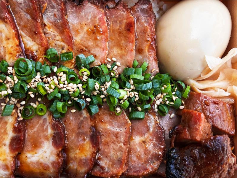 【本格焼豚】蜜汁チャーシュー重【特撰銘柄 林SPF豚】肩ロース 110g