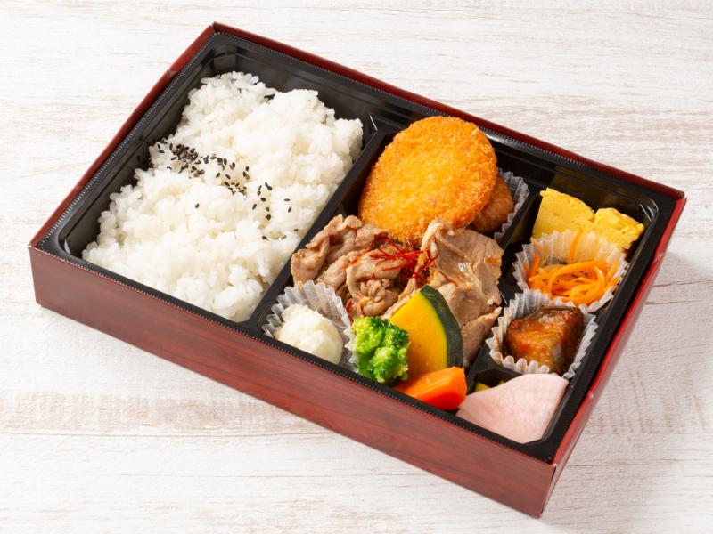 おもてなし幕の内生姜焼きとクリームコロッケ