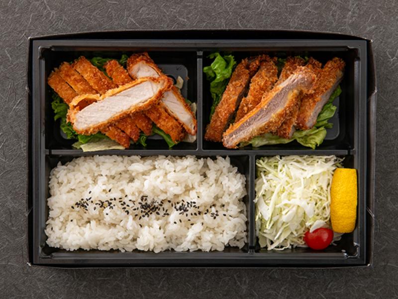 熟成豚のロースと熟成牛サーロインカツ弁当
