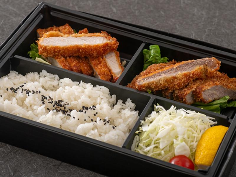 熟成豚のロースと熟成牛サーロインカツ弁当