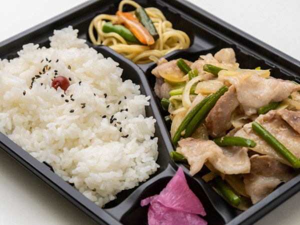 豚バラ塩炒め弁当