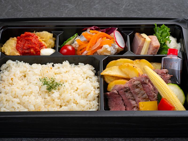 【選べるご飯】黒毛和牛とオリジナルステーキソースのフレンチ弁当