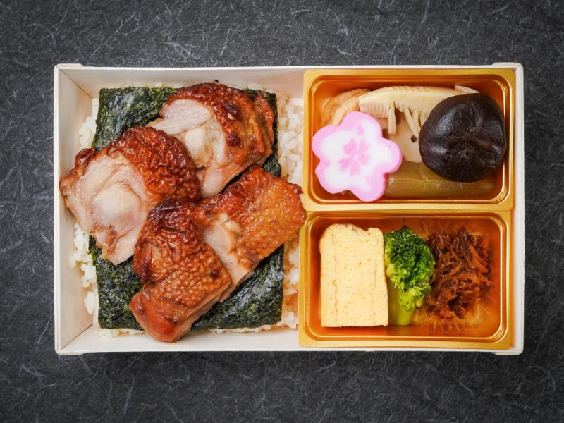 日本橋だし場OBENTOの海苔弁当～鶏照焼～ 1,200円｜【お弁当デリ】お弁当の配達デリバリー