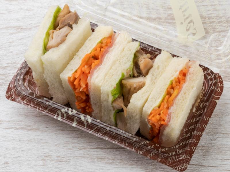 【シンプルミニBOX】生ハムとニンジンラぺ＆照り焼き