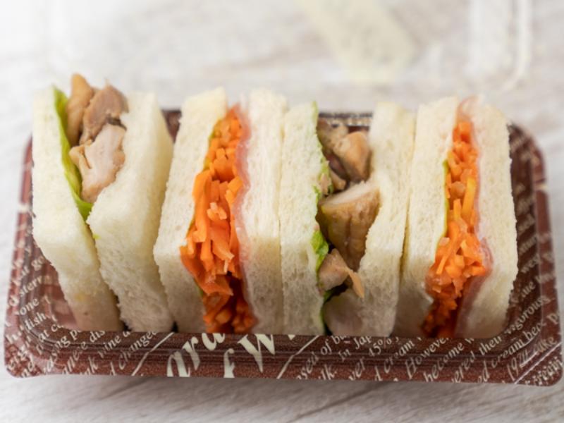 【シンプルミニBOX】生ハムとニンジンラぺ＆照り焼き