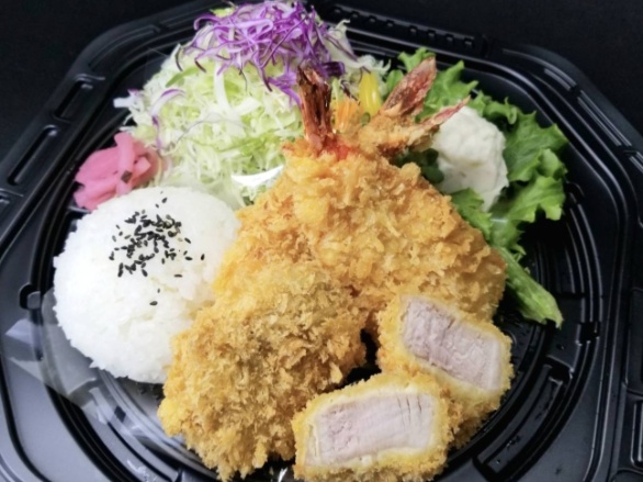 極上熟成ヒレかつ2枚＆海老ふりゃあ2本