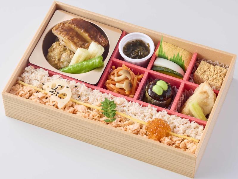 蟹とサーモンちらしご飯弁当 冨茂登