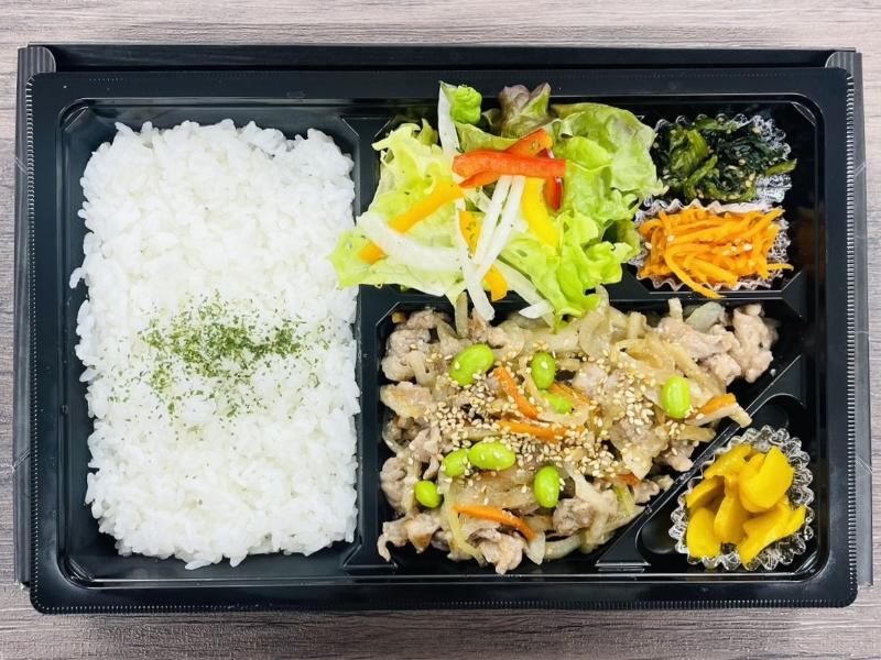 塩麹の豚野菜炒め弁当