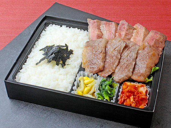 近江牛カルビと牛たん弁当