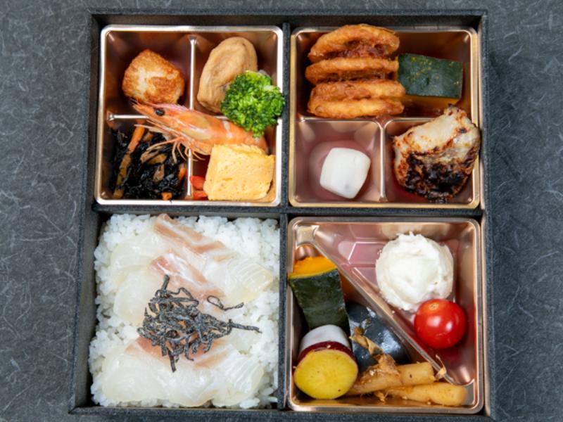 【一段重】鯛の昆布〆弁当