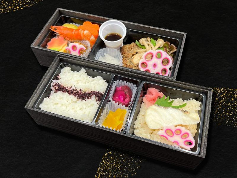 鯛おこわとおろしハンバーグ御膳
