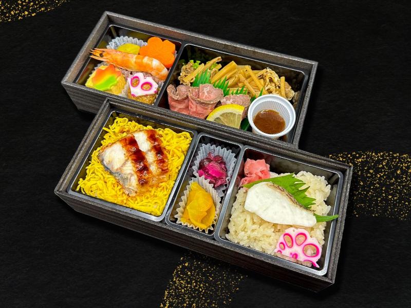 鯛おこわとうな丼名物牛しぐれローストビーフ御膳