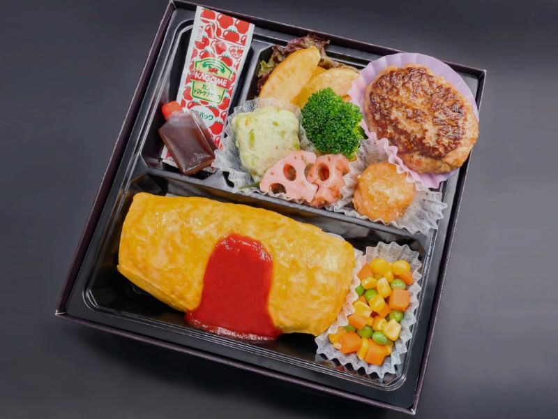 白トリュフが香るオムライスと極上ハンバーグ御膳