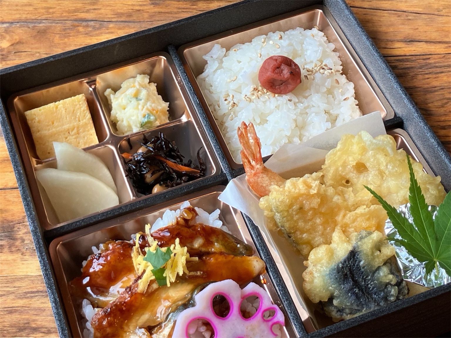 梅香の鰻天ぷら御膳