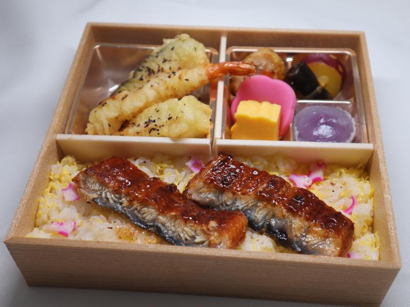 3種天ぷらのうな重弁当