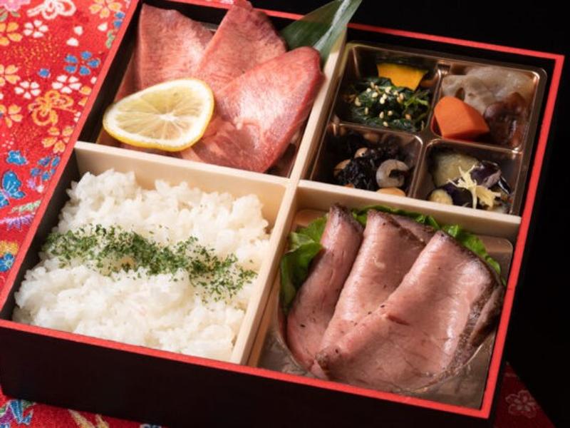 厚切り牛タンとローストビーフ御膳