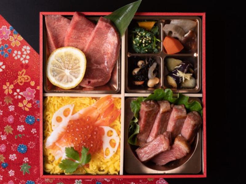 厚切り牛タンと特製サーロインのちらし御膳