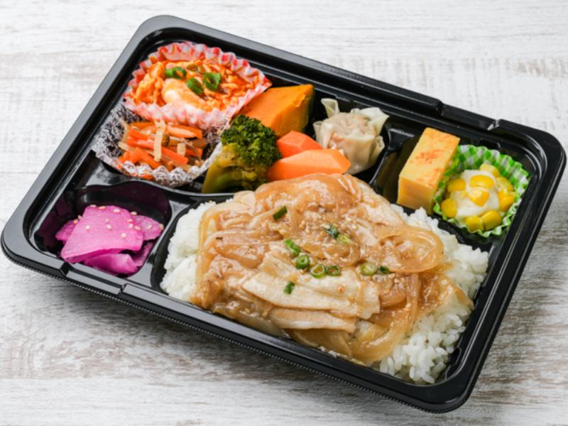 7種類おかず弁当（生姜焼き・エビチリ）