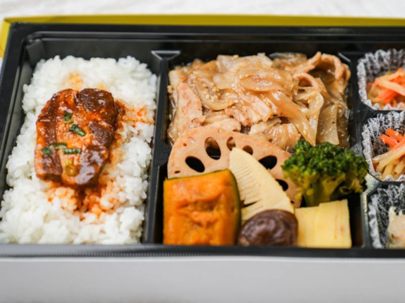 生姜焼き＆角煮弁当（塩味）