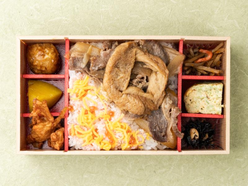 蟹ちらし・あふそやの特製牛丼弁当