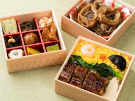 鰻ちらし寿司と彩り9升の三段弁当