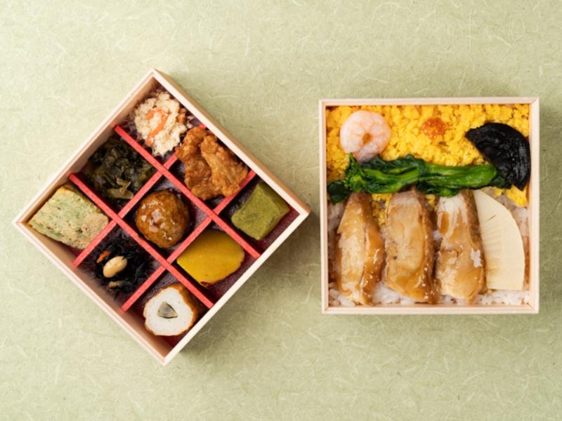 五目ちらし寿司と彩り9升の二段弁当