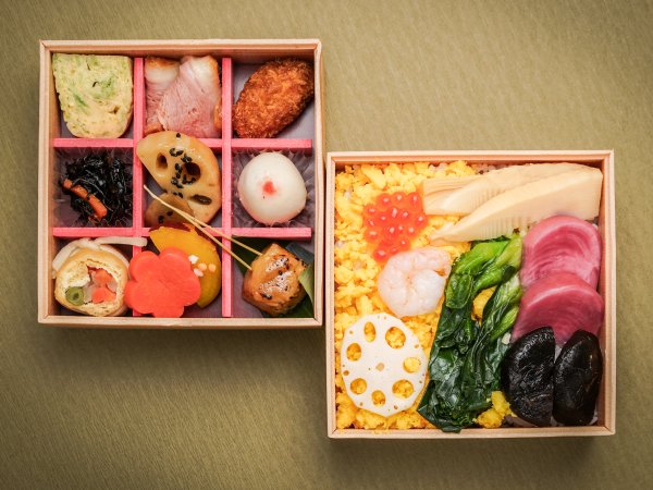 野菜ちらし寿司と彩り9升の二段弁当
