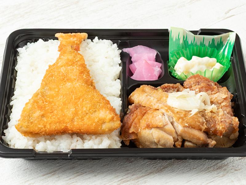 【盛り盛りアジフライ】油淋鶏弁当