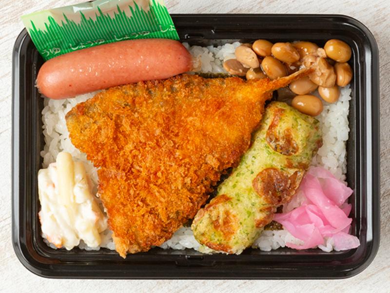 【ミニのり弁】アジフライ弁当