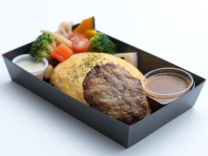 オムライス＆自家製ハンバーグ（特製カレーソース）