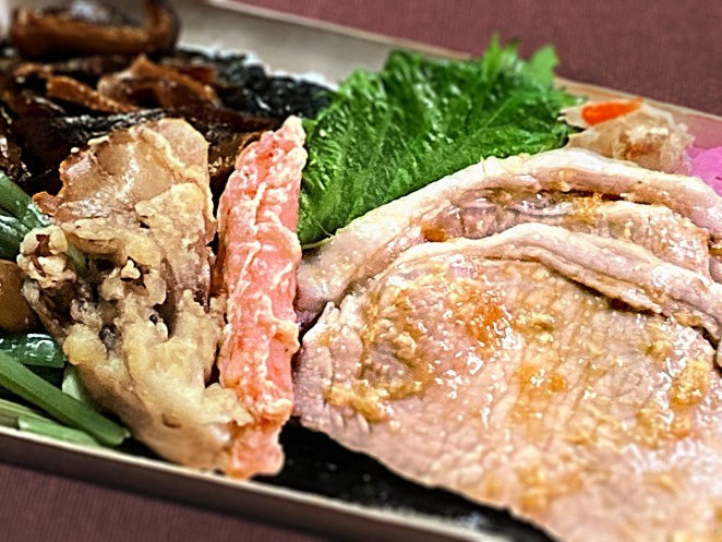 三元豚しょうが焼き海苔弁当