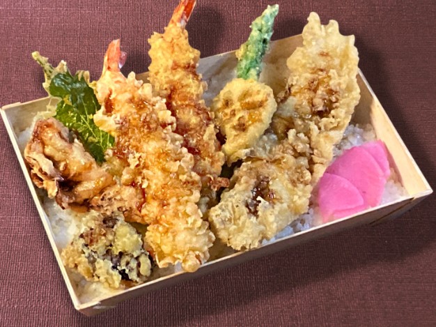大海老と穴子の上天丼