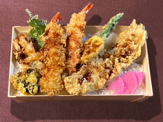 大海老と穴子の上天丼