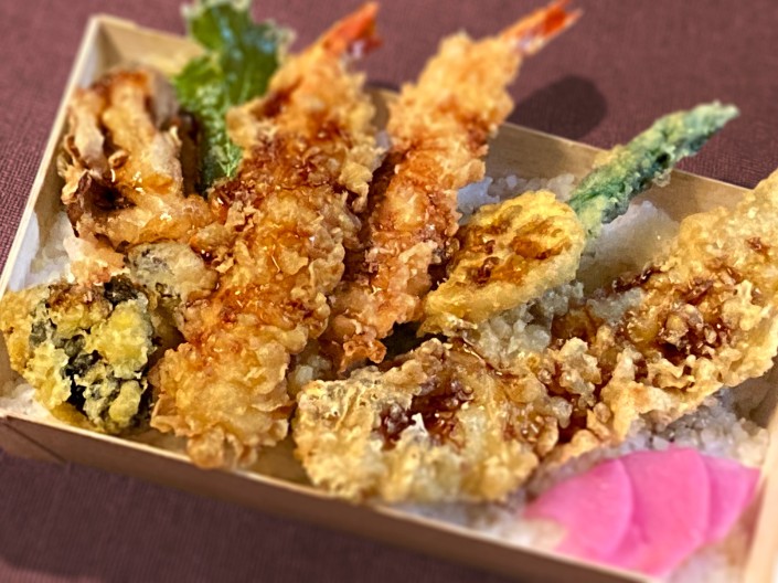 大海老と穴子の上天丼