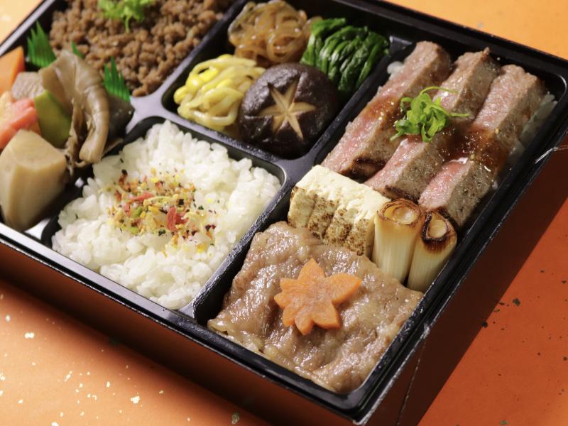 【黒毛和牛】すき焼き幕の内＆ビーフステーキ