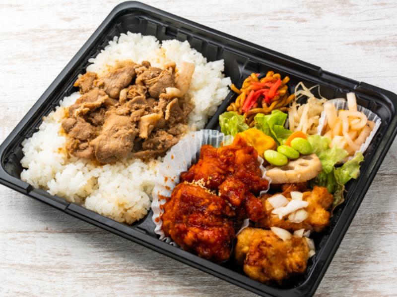 DT油淋鶏・ヤンニョムチキン・豚カルビ弁当