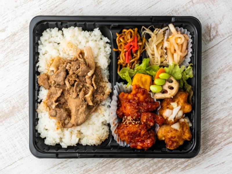DT油淋鶏・ヤンニョムチキン・豚カルビ弁当